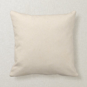 Beige Solid Pillow