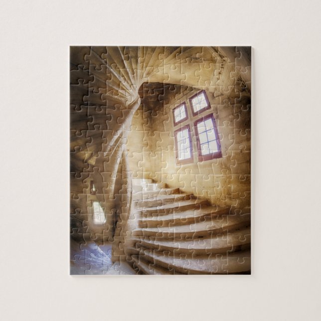 Beige spirl staircase, France Jigsaw Puzzle (Vertical)