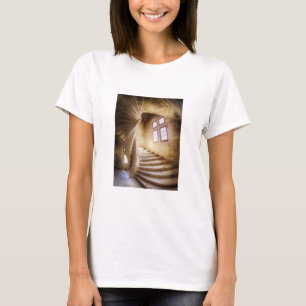 Beige spirl staircase, France T-Shirt