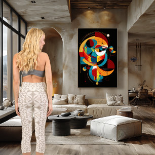 Beige Star Pattern with Custom Text and Logo Capri Leggings