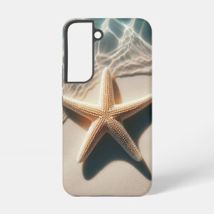 Beige Starfish Shell Tropical Beach Ocean  Samsung Galaxy Case