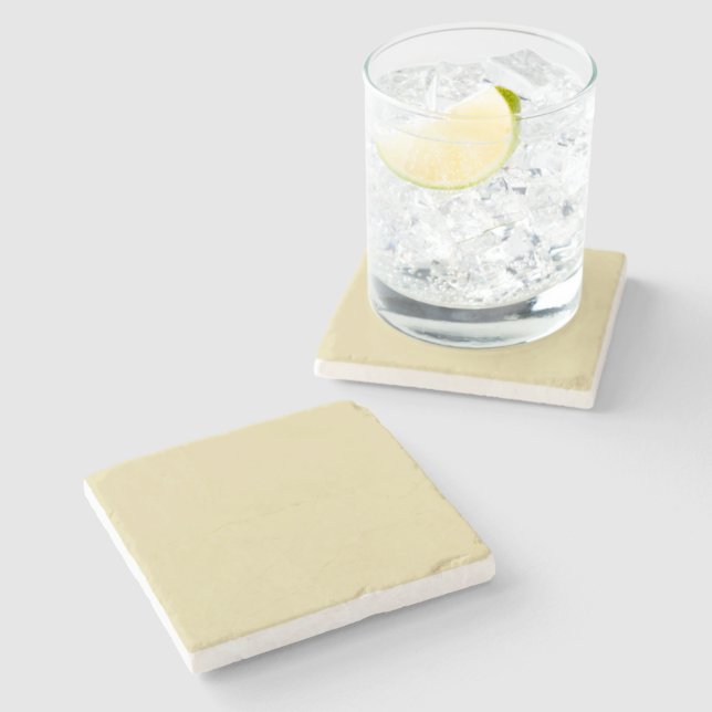 Beige Stone Coaster (Side)