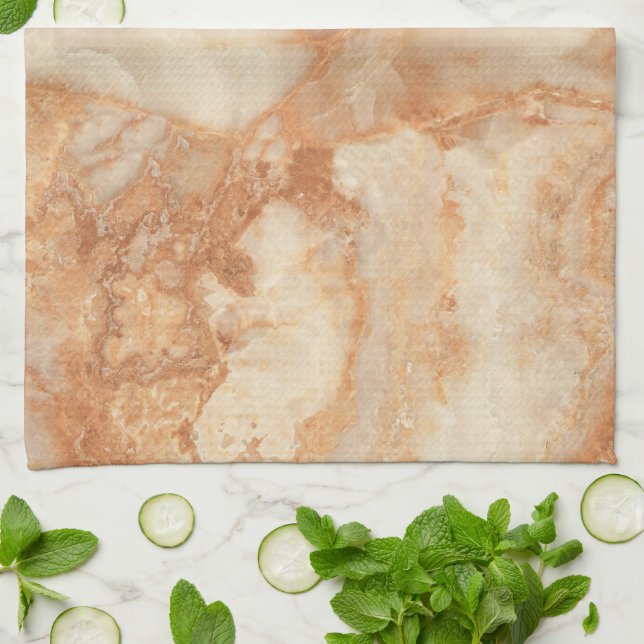 Beige stone texture  kitchen towel (Folded)
