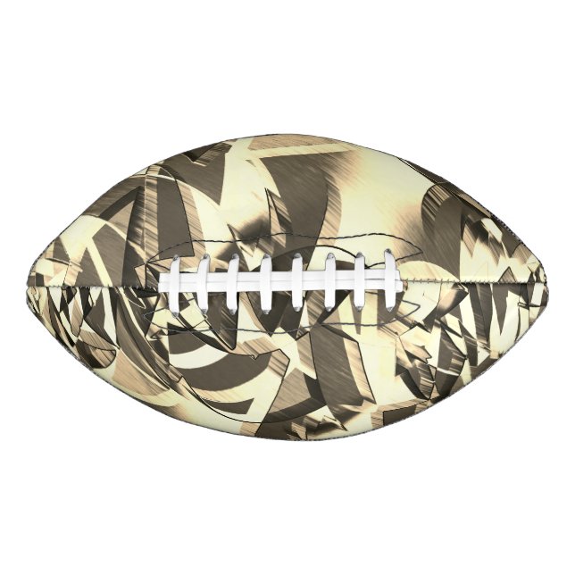 Beige streaks over brown image with drizzle football (Front)