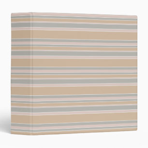 Beige stripes binder