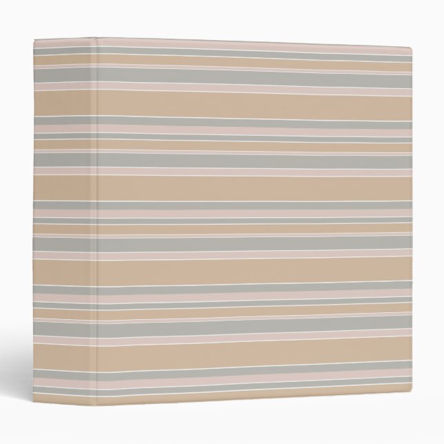 Beige stripes binder (Front/Spine)