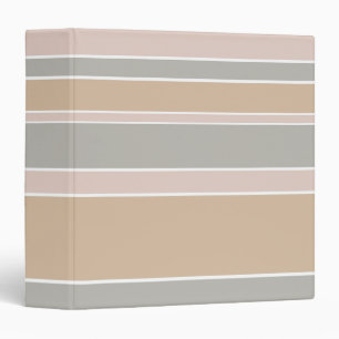 Beige stripes binder