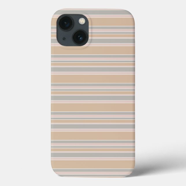 Beige stripes Case-Mate iPhone case (Back)