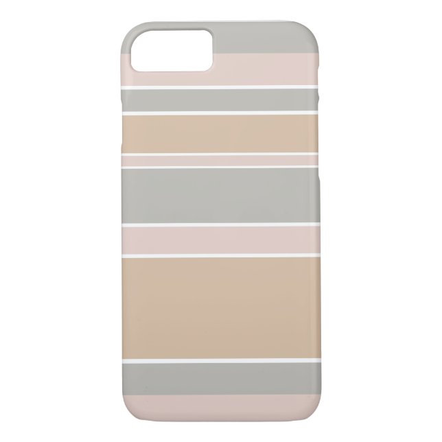 Beige stripes Case-Mate iPhone case (Back)