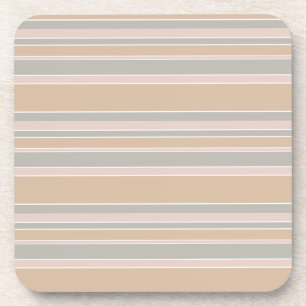 Beige stripes coaster