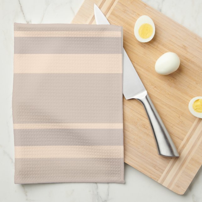Beige Stripes Kitchen Towel (Quarter Fold)