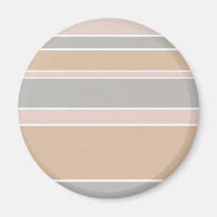 Beige stripes magnet
