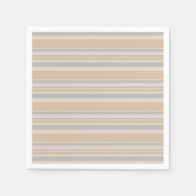 Beige stripes napkin (Front)