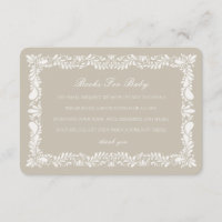 Beige Talavera Tile Books Baby Invitation Insert