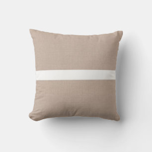 Beige Tan Throw Pillow