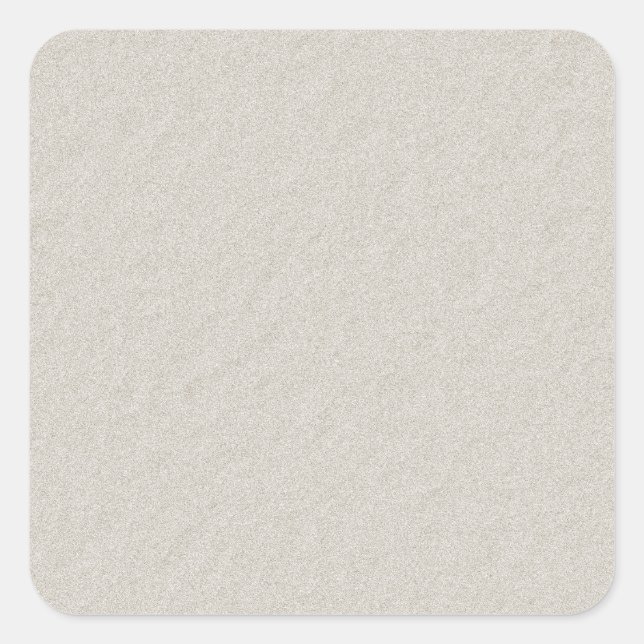 Beige textured paper accessories you can customise square sticker (Front)