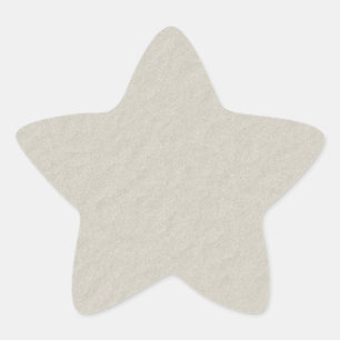 Beige textured paper accessories you can customise star sticker