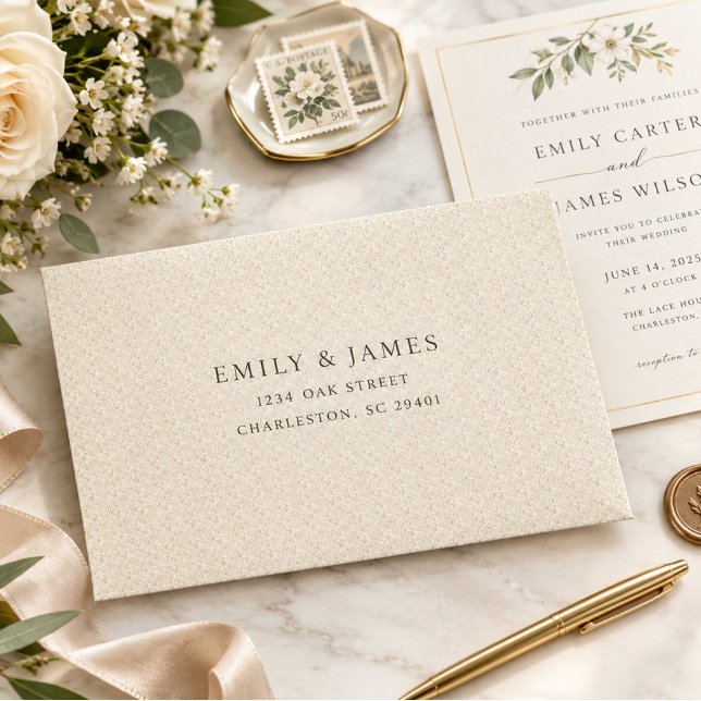 Beige Wedding Envelopes | Custom Printed (Creator Uploaded)
