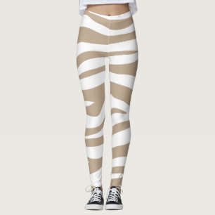 beige white leggings