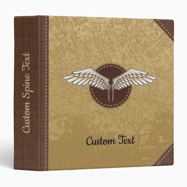 Beige Wings Binder (Front/Spine)