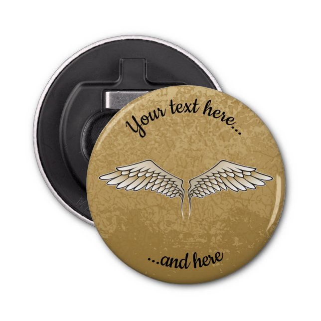 Beige Wings Bottle Opener (Front)