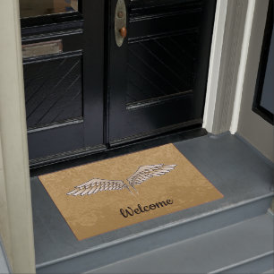 Beige Wings Doormat