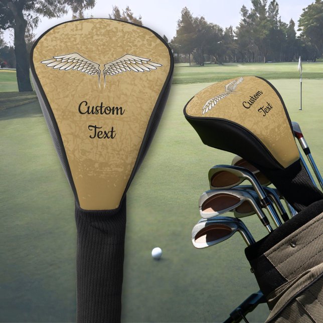 Beige Wings Golf Head Cover (Creator Uploaded)
