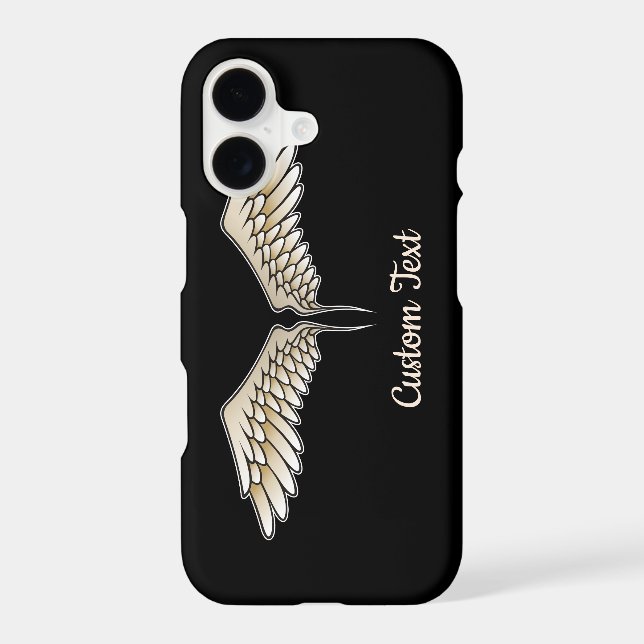 Beige Wings iPhone Case (Back)