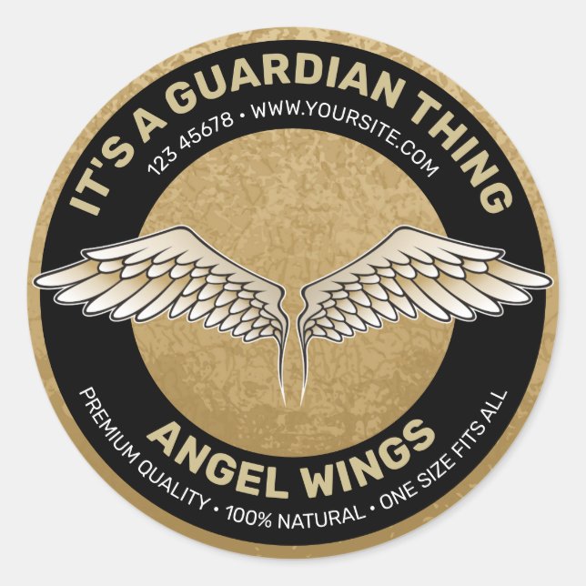 Beige Wings Label (Front)