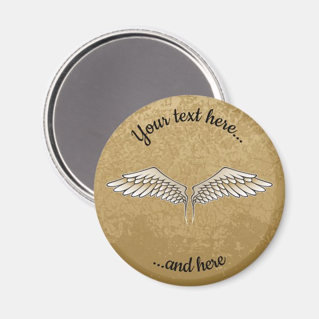 Beige Wings Magnet (Front/Back)
