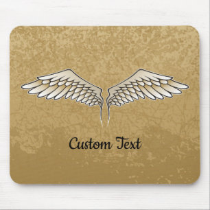 Beige Wings Mouse Pad