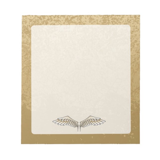 Beige wings notepad (Front)