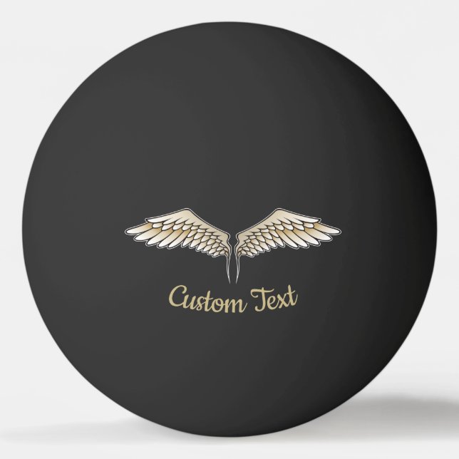 Beige Wings Ping Pong Ball (Front)
