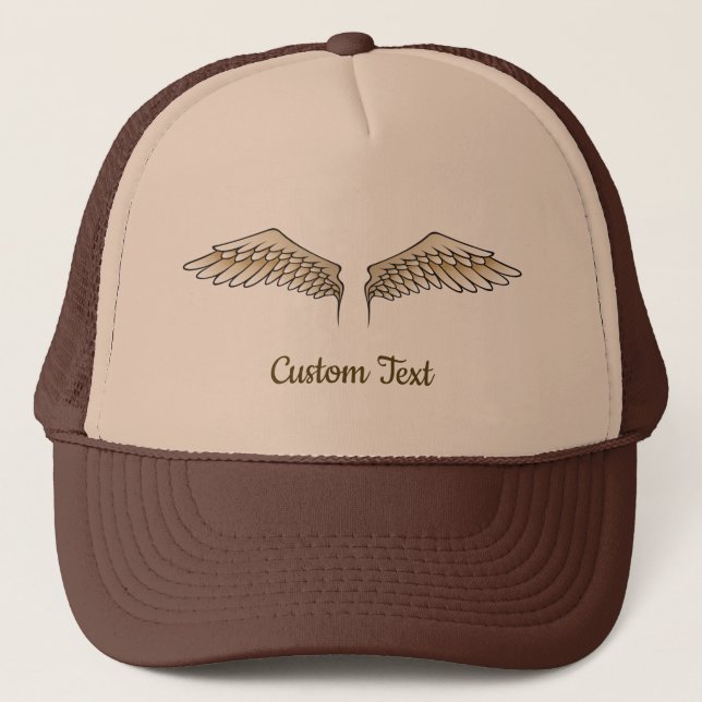 Beige Wings Trucker Hat (Front)