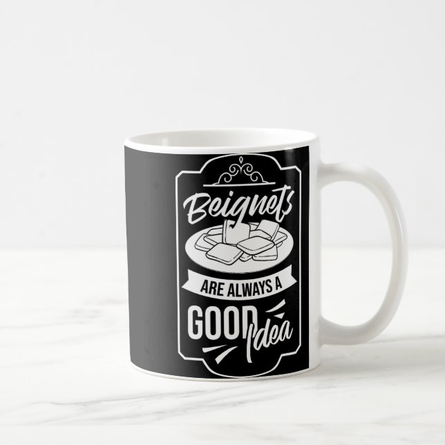 Beignet New Orleans French Quarter  Coffee Mug (Right)