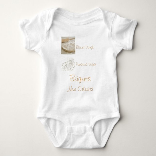 BEIGNETS BABY BODYSUIT (Front)