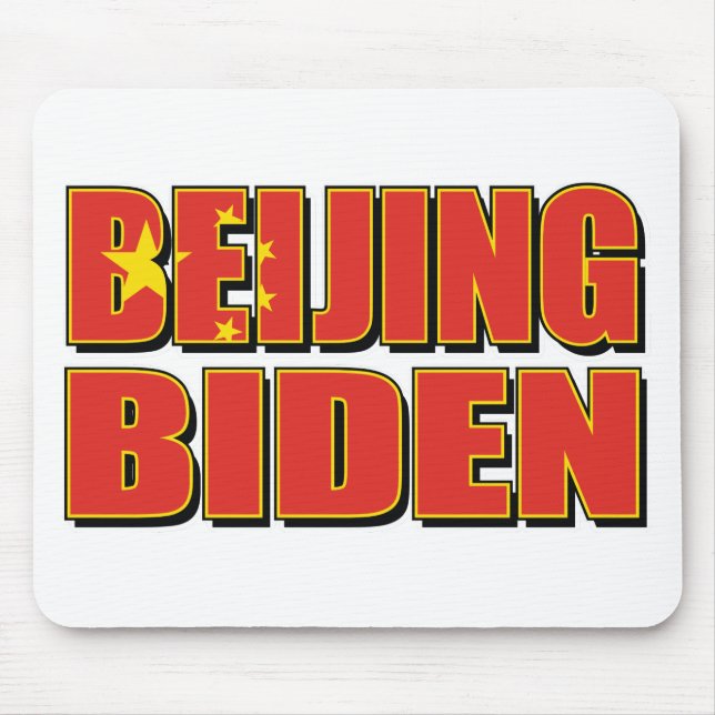 Beijing-Biden-China-Flag. Mouse Pad (Front)