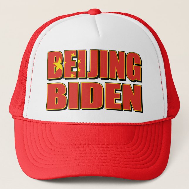 Beijing-Biden-China-Flag. Trucker Hat (Front)
