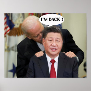 BEIJING BIDEN I'M BACK POSTER