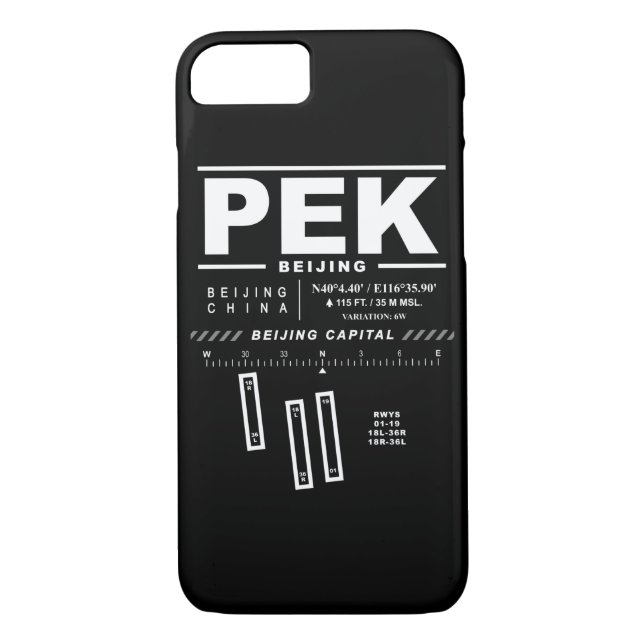 Beijing Capital Int'l Airport PEK iPhone Case (Back)