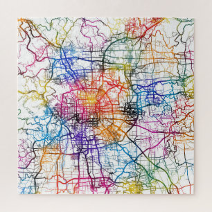 Beijing China City Map Jigsaw Puzzle
