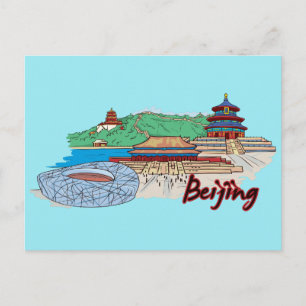 Beijing, China Famous City Postcard