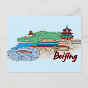 Beijing, China Famous City Postcard