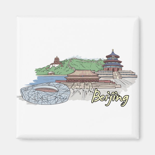 Beijing - China.png Magnet (Front)
