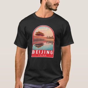 Beijing China Travel Art Emblem T-Shirt