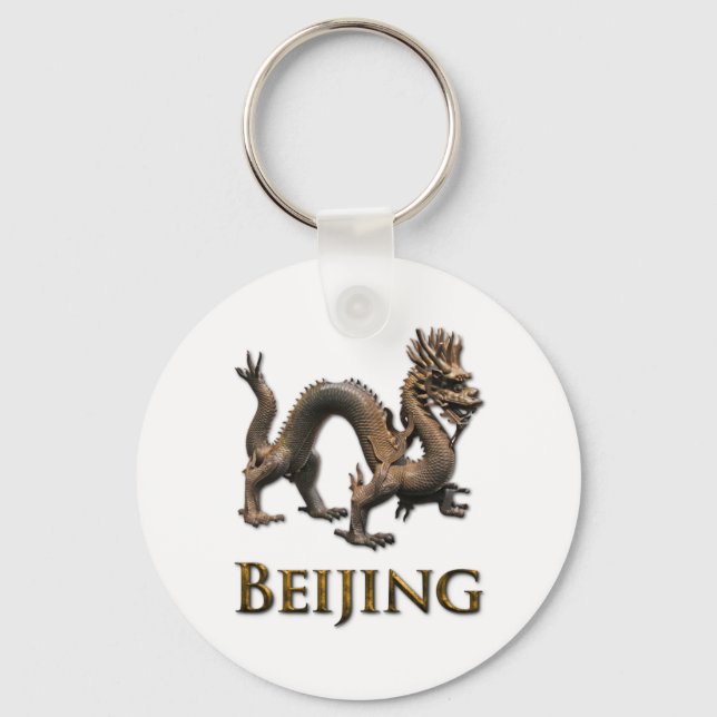 BEIJING Dragon Keychain (Front)