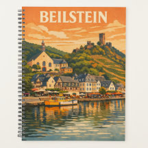 Beilstein German Valley Germany Vintage Travel Art