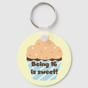 Being 16 is Sweet Birthday T shirts and Gifts Keychain