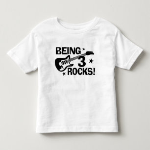 Being 3 Rocks Toddler T-shirt