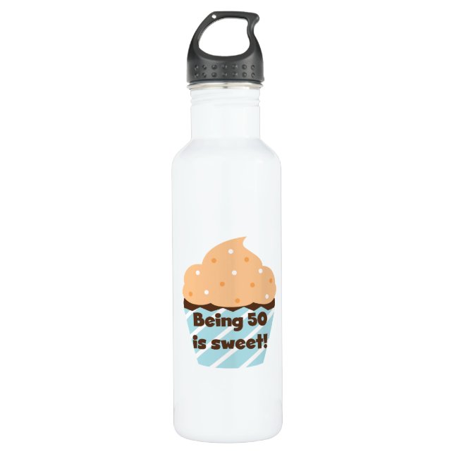 Being 50 is Sweet T-shirts and 710 Ml Water Bottle (Front)